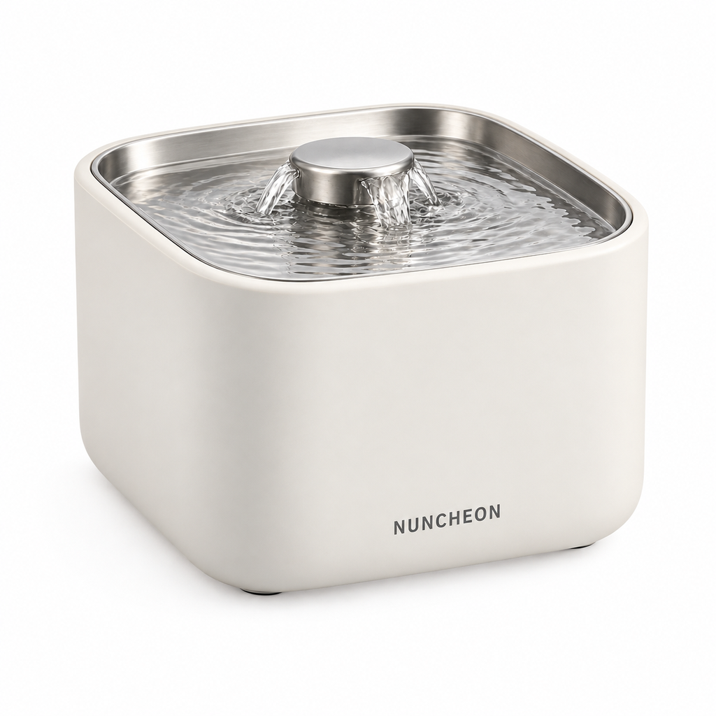 Rill Cordless Fountain 2 L in Chalk, three-quarter view