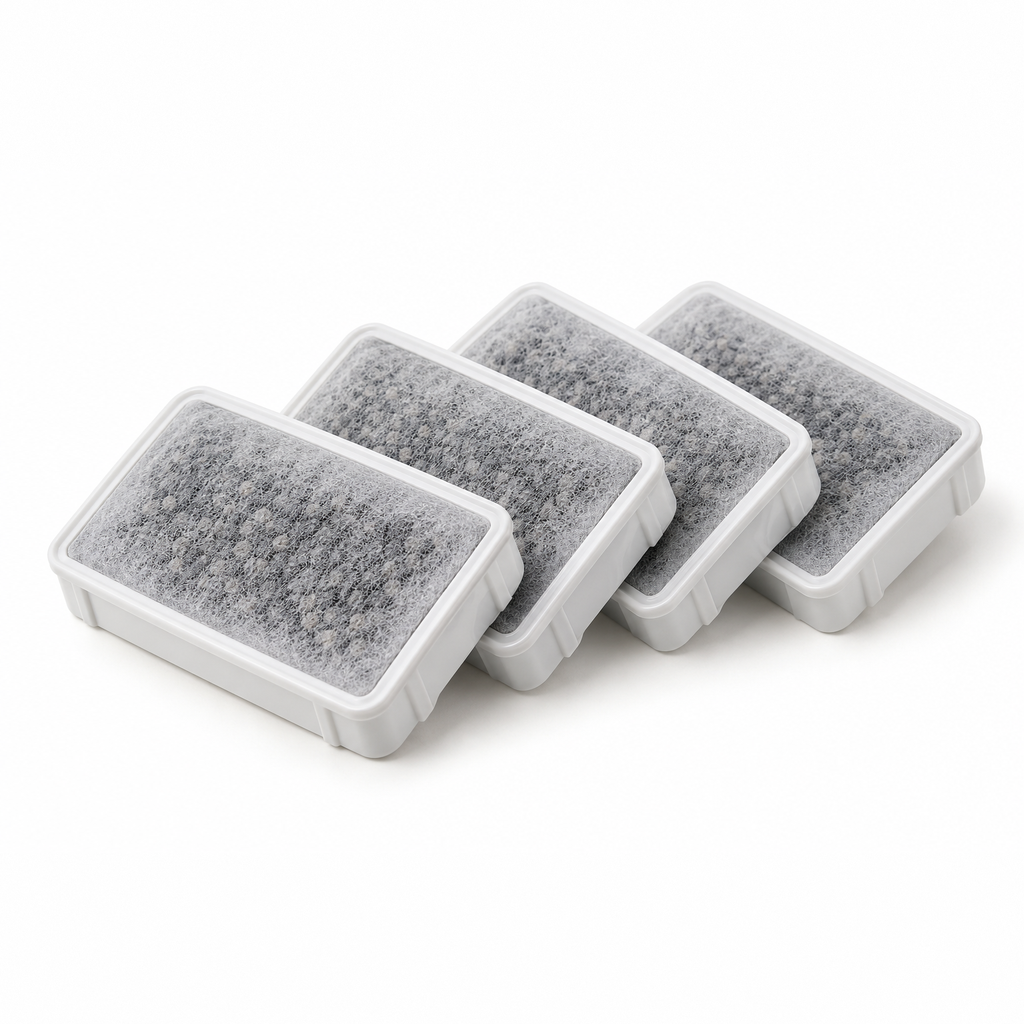 Rill Filter 4-Pack in Natural, three-quarter view