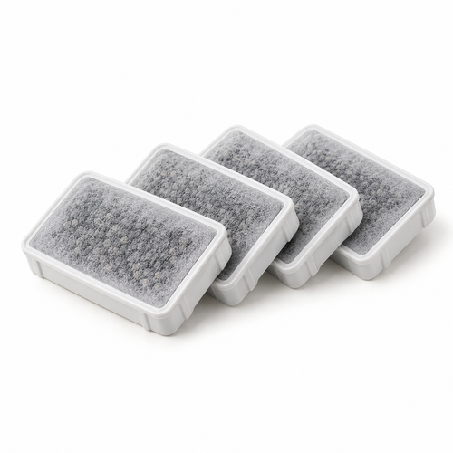 Rill Filter 4-Pack in Natural, three-quarter view