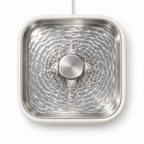 Rill Fountain 3.5 L in Chalk, top view