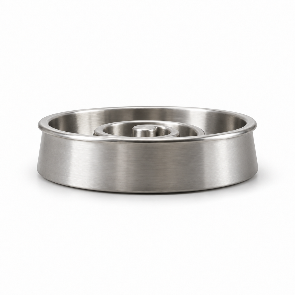 Sill Slow Bowl 2-Cup in Steel, front view