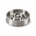 Sill Slow Bowl 2-Cup in Steel, three-quarter view