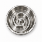 Sill Slow Bowl 2-Cup in Steel, top view
