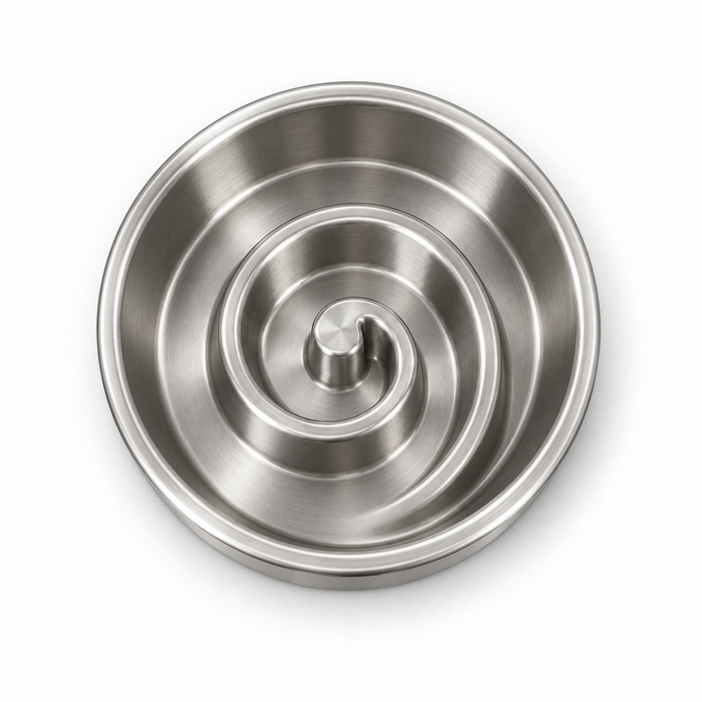 Sill Slow Bowl 2-Cup in Steel, top view