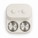 Tally Twin Feeder 5 L in Chalk, top view